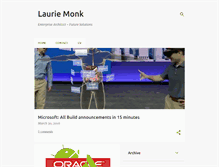 Tablet Screenshot of lauriemonk.com